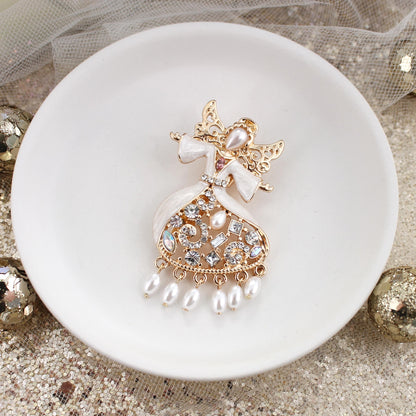 Crystal Angel Convertible Pin/Pendant