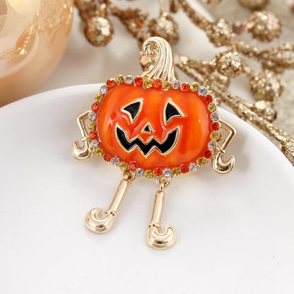 Dangle Leg Crystal Jack Convertible Pin/Pendant