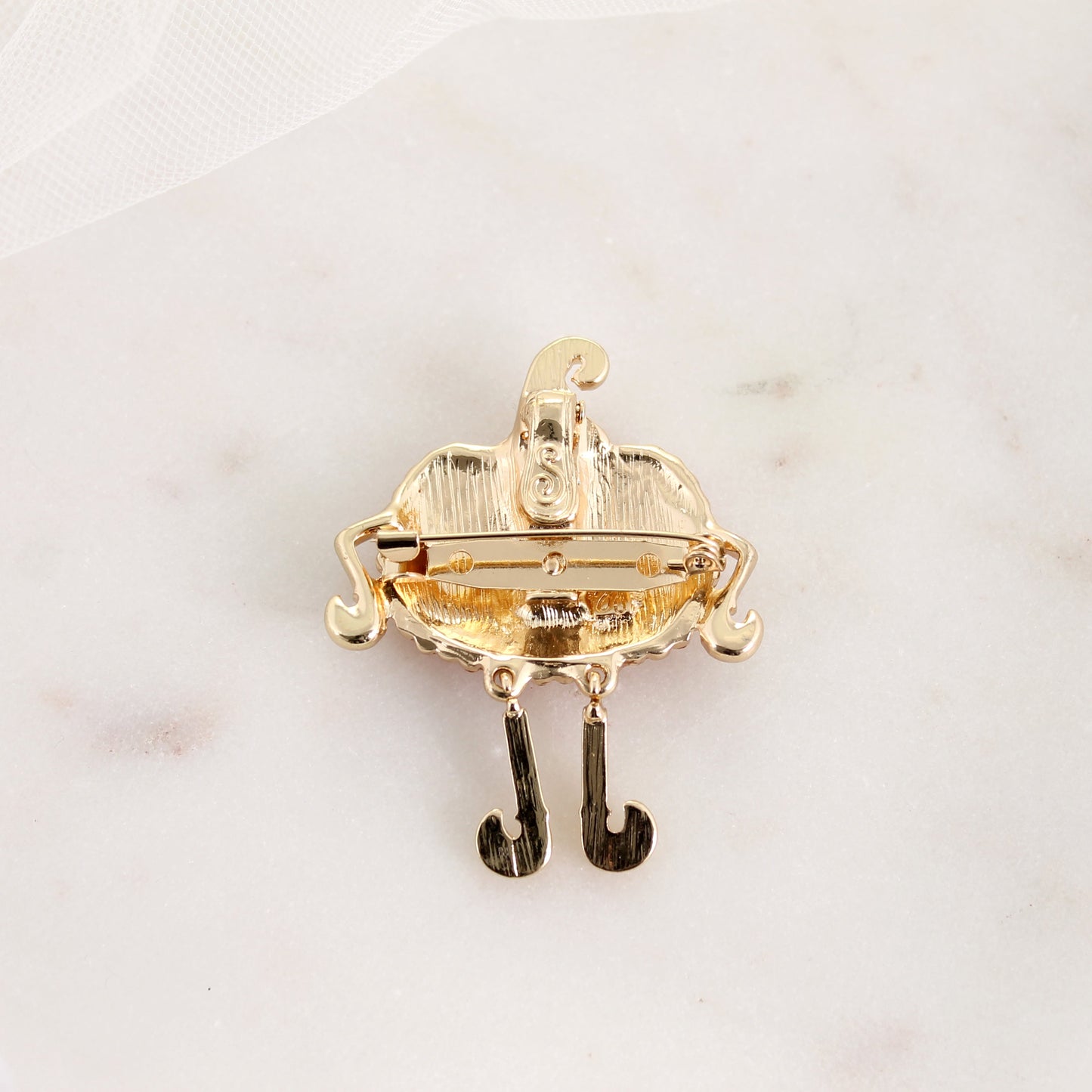 Dangle Leg Crystal Jack Convertible Pin/Pendant