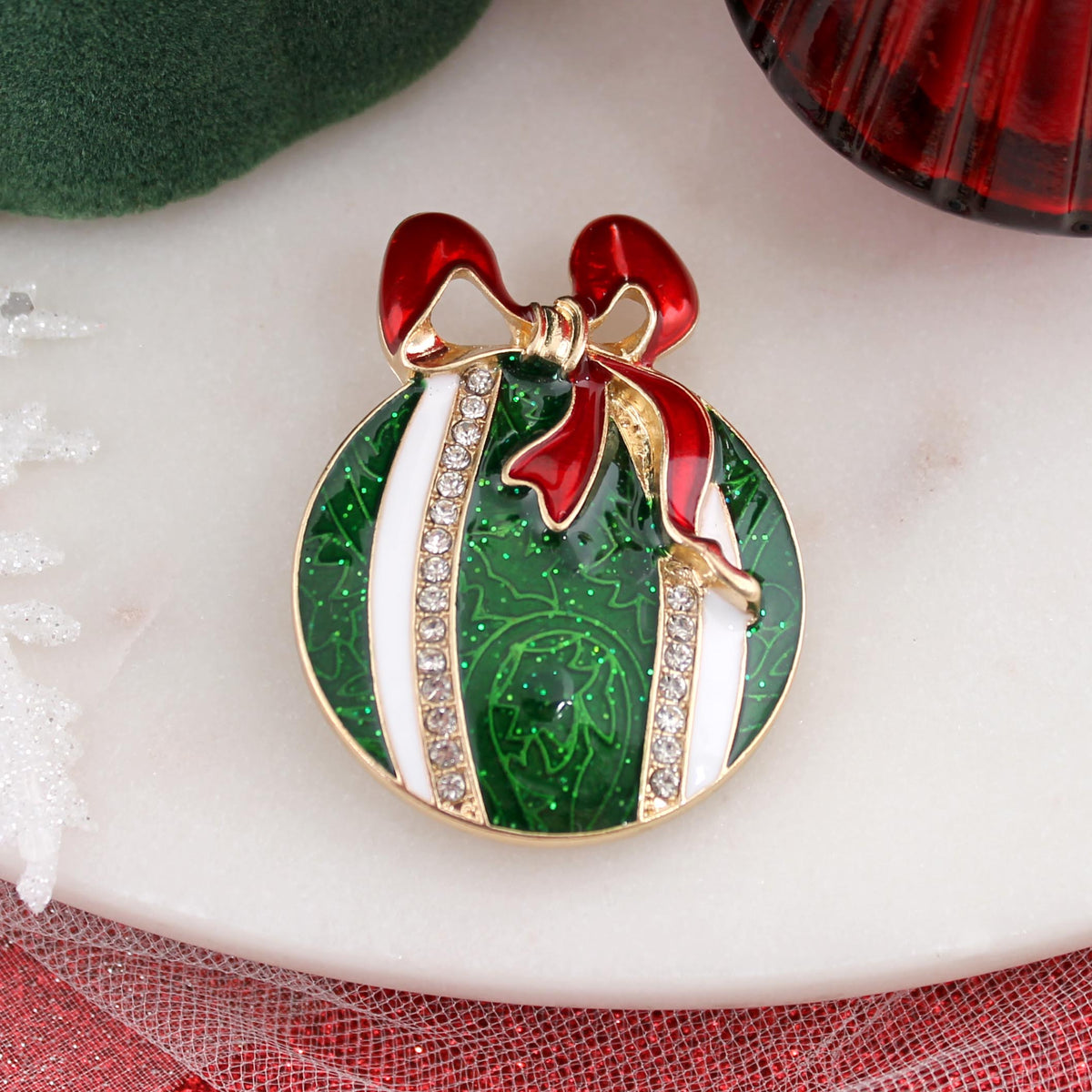 Vintage Crystal Ornament Pin/Pendant