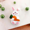 Easter Bunny w/Carrot Convertible Pin/Pendant