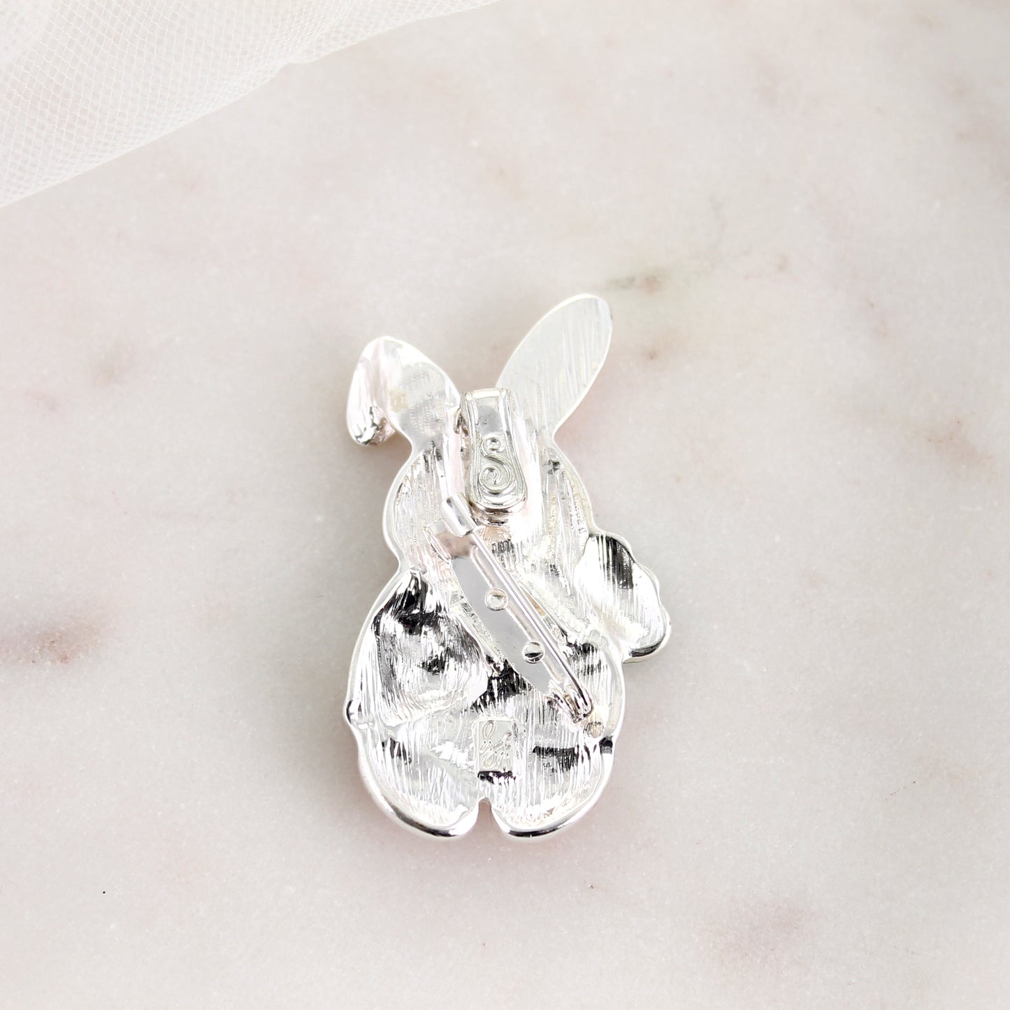 Easter Bunny w/Carrot Convertible Pin/Pendant