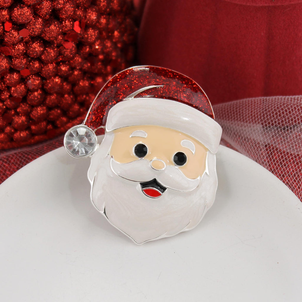 Santa Face Convertible Pin/Pendant