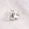 Crystal Bow w/ Dangle Pearl Pendant