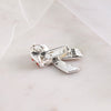 Crystal US Flag Ribbon Convertible Pin/Pendant