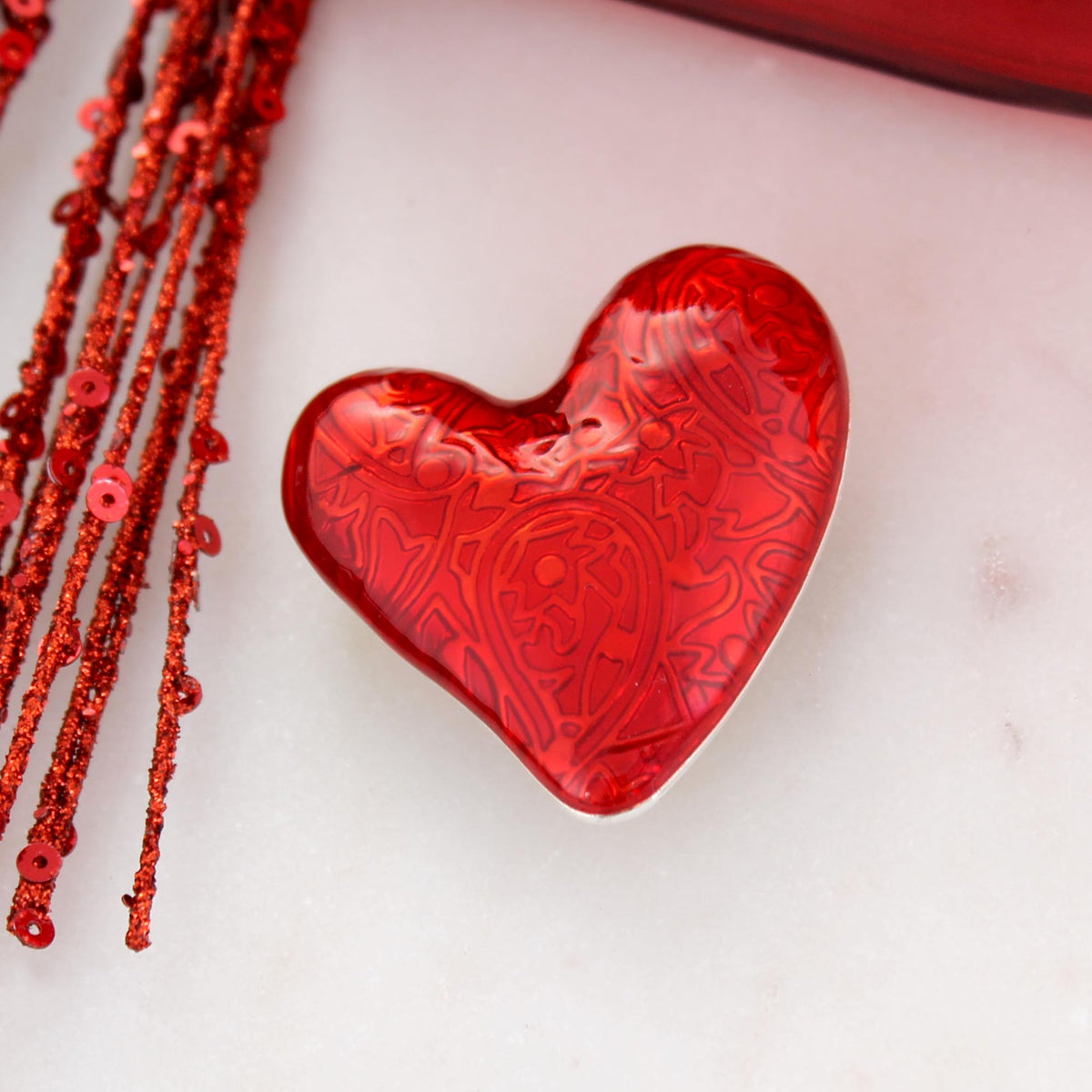 Puffy Heart Valentine’s Day Pin/Pendant