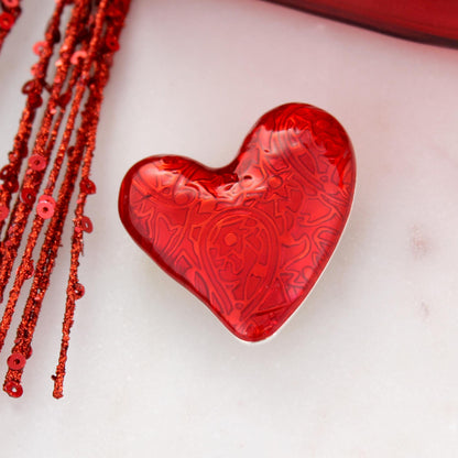 Puffy Heart Valentine’s Day Pin/Pendant
