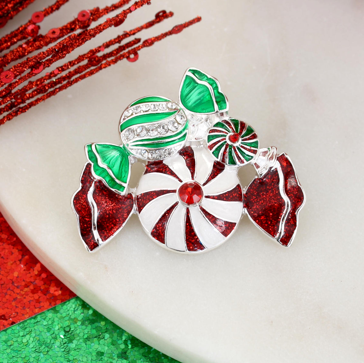 Peppermint Christmas Pin/Pendant