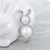 Pearl & Crystal Easter Bunny Pin/Pendant