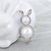 Pearl & Crystal Easter Bunny Pin/Pendant