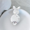 Pearl & Crystal Easter Bunny Pin/Pendant