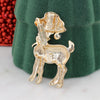 Glitter Reindeer Christmas Pin/Pendant