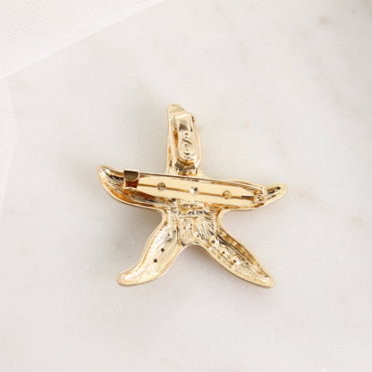 Crystal Starfish Convertible Pin/Pendant