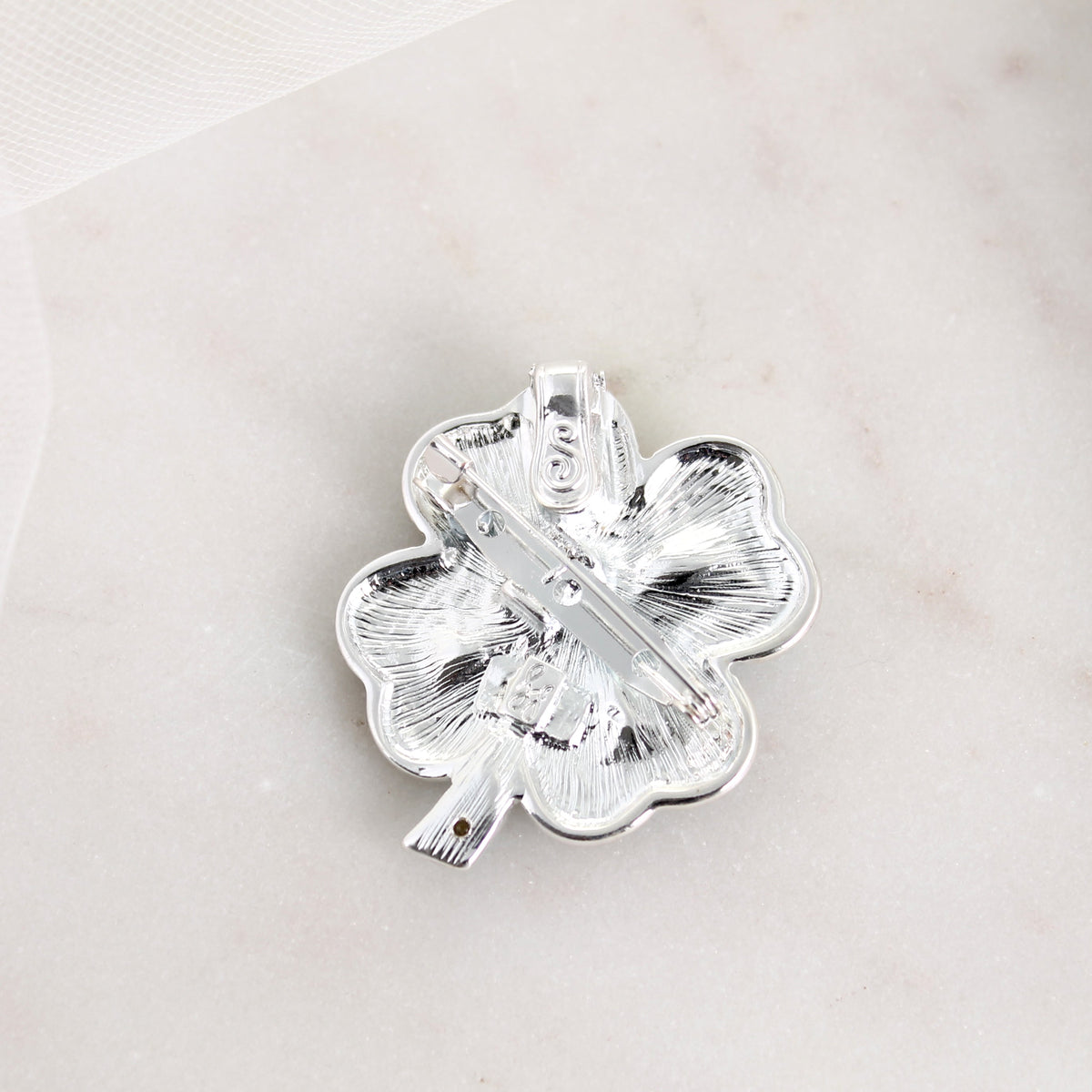Crystal Shamrock St. Patrick’s Day Convertible Pin/Pendant