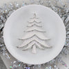 White Glitter Enamel Christmas Tree Convertible Pin/Pendant