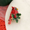 Crystal Cardinal Christmas Pin/Pendant