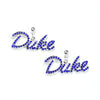 Duke Rhinestone Crystal Earrings - Fan Sparkle