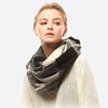 Black/Grey Infinity Scarf - Fan Sparkle