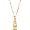 Alpha Omicron Pi Lavalier Necklace - Fan Sparkle