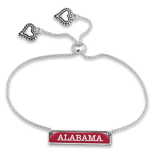 Alabama Name Plate Slide Bracelet - Fan Sparkle