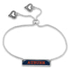 Auburn Name Plate Slide Bracelet - Fan Sparkle