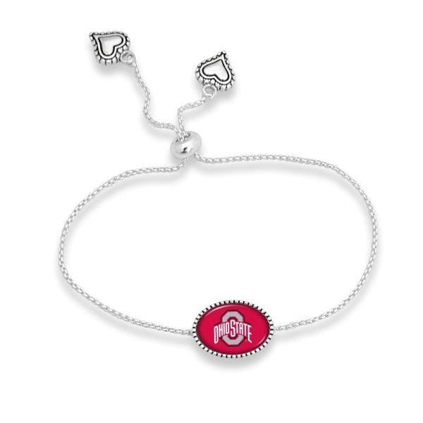 Ohio State Slide Bracelet - Fan Sparkle