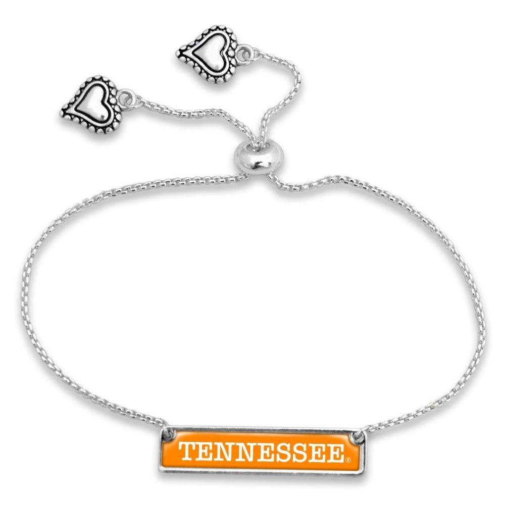 Tennessee Name Plate Slide Bracelet - Fan Sparkle