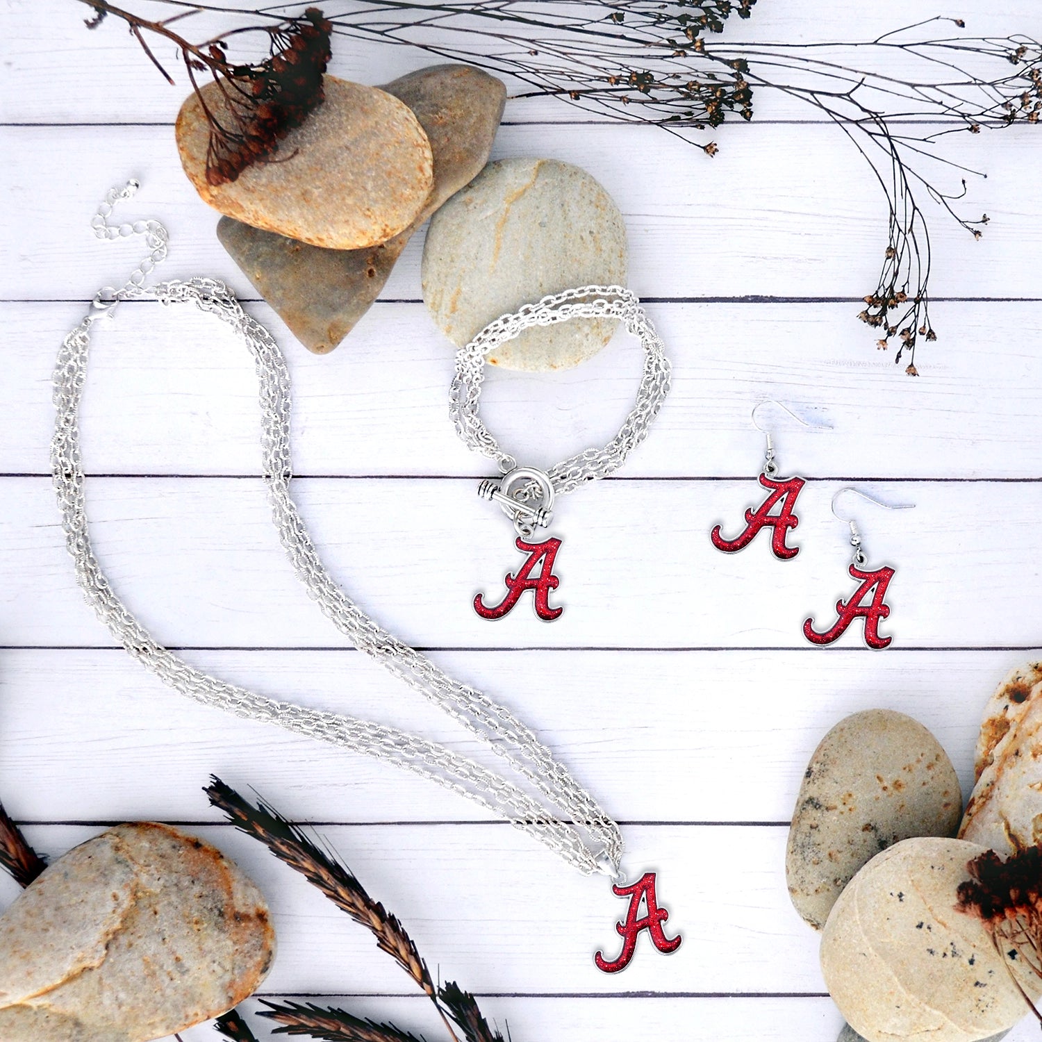 Alabama Gameday Glitter Bracelet - Fan Sparkle