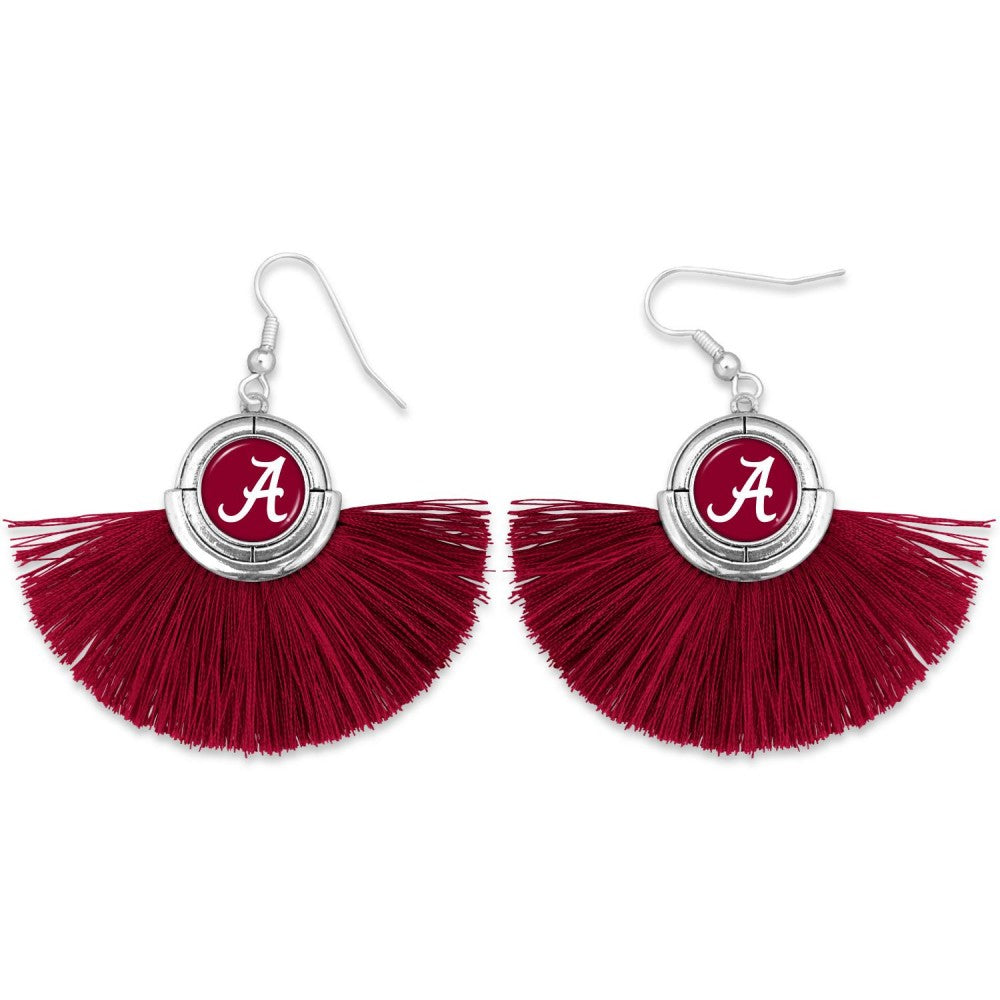 Alabama Tassel Fan Earrings - Fan Sparkle
