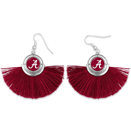 Alabama Tassel Fan Earrings - Fan Sparkle