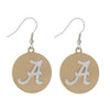 Alabama Two Tone Disc Earrings - Fan Sparkle