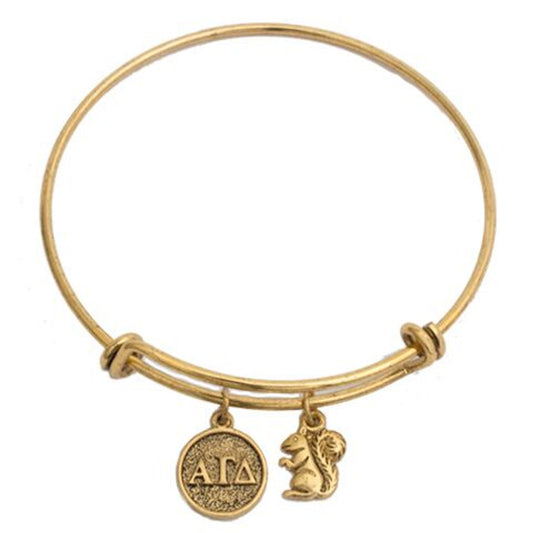 Alpha Gamma Delta Charm Bracelet - Fan Sparkle