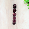 Amethyst Czech Glass Stretch Bracelet - Fan Sparkle