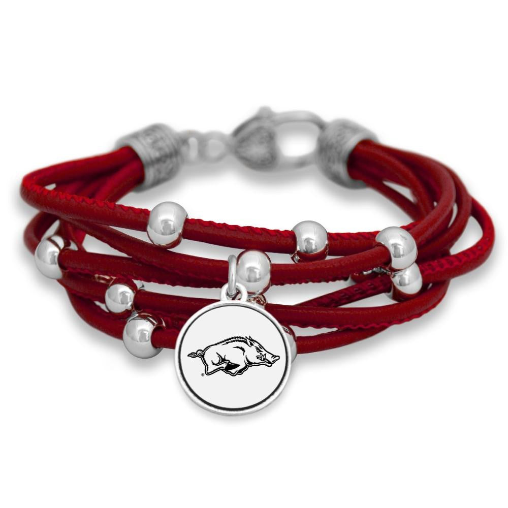 Arkansas Leatherette Multi Cord Bracelet - Fan Sparkle