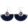Auburn Tassel Fan Earrings - Fan Sparkle