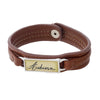 Auburn Leatherette Snap Bracelet - Fan Sparkle