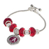 Alabama Rhinestone Toggle Bracelet - Fan Sparkle
