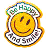 Be Happy and Smile Sticker - Fan Sparkle