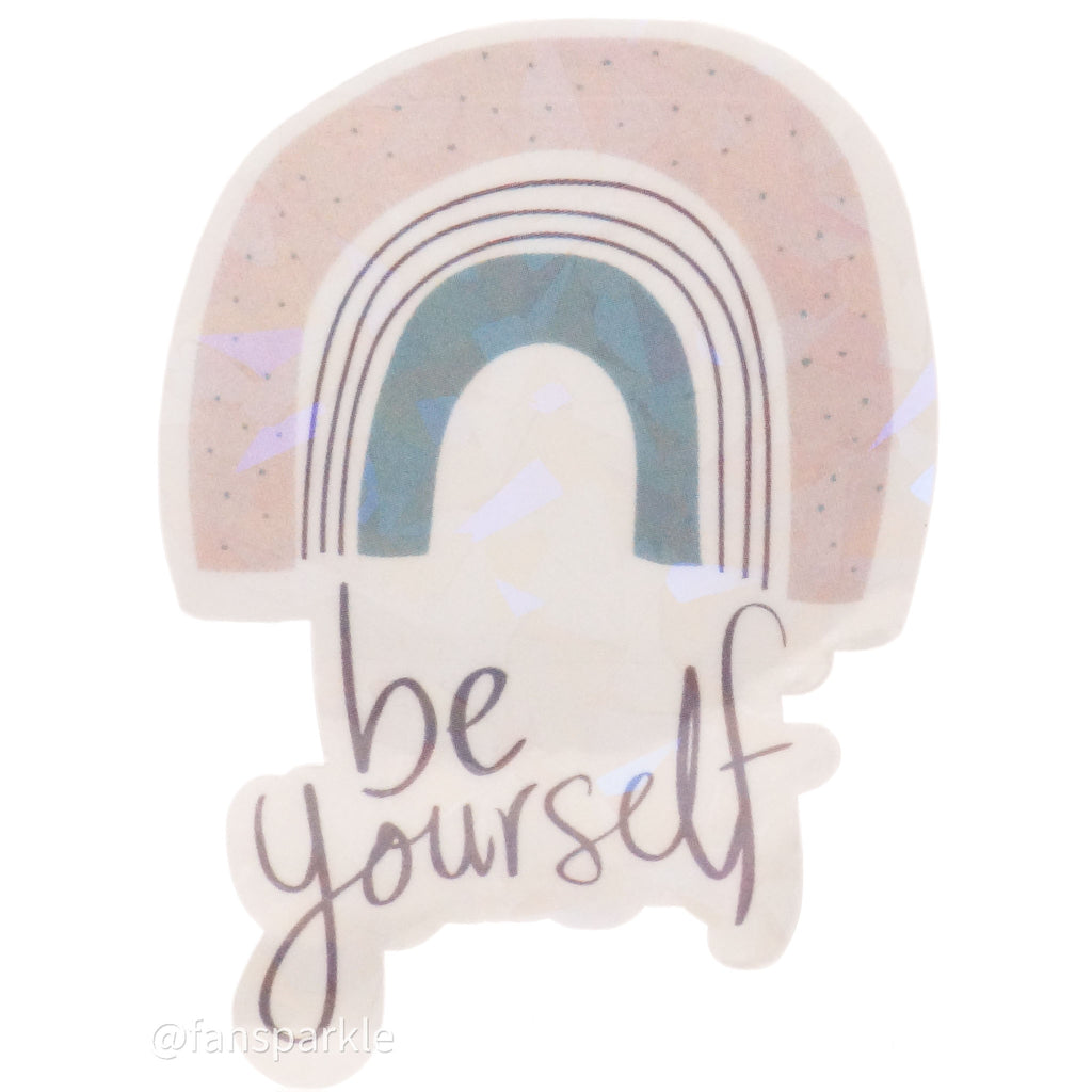 Be Yourself Sticker - Fan Sparkle