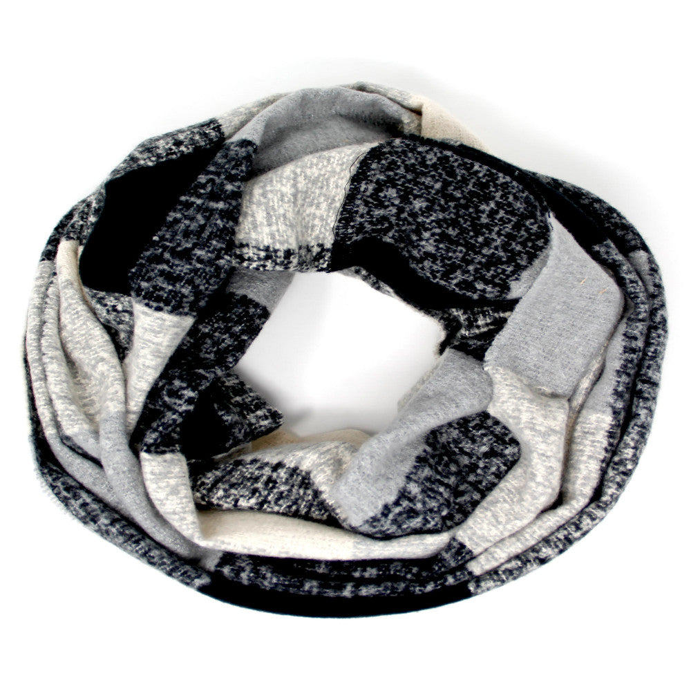 Black/Grey Infinity Scarf - Fan Sparkle