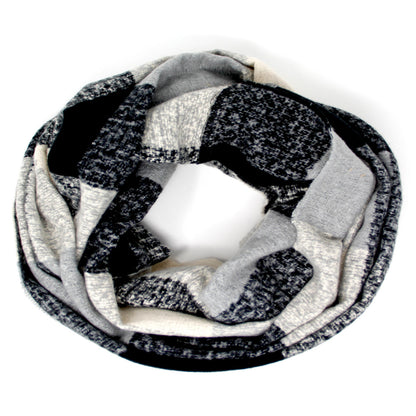 Black/Grey Infinity Scarf - Fan Sparkle