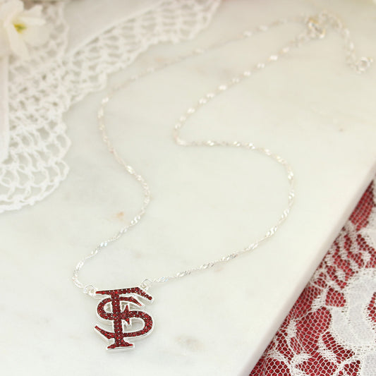 16” Florida State Crystal Logo Necklace