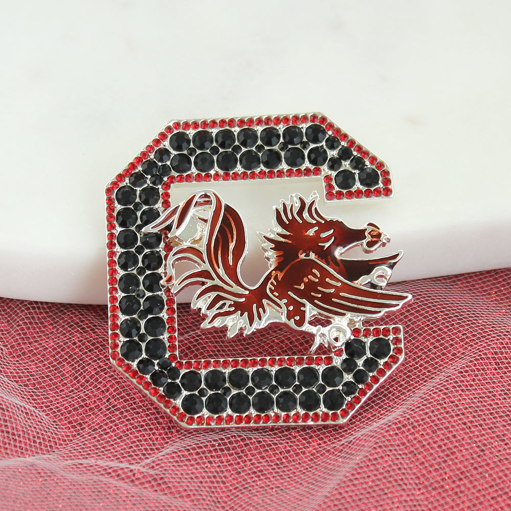 South Carolina Crystal Logo Pin