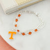 Tennessee Paperclip Chain & Enamel Logo Bracelet