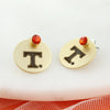 Tennessee Logo Gold Disc Earring Jacket