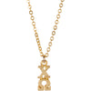 Chi Omega Lavalier Necklace - Fan Sparkle