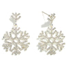 Silver Snowflake Earring - Fan Sparkle