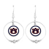 Auburn Double Hoop Earrings - Fan Sparkle