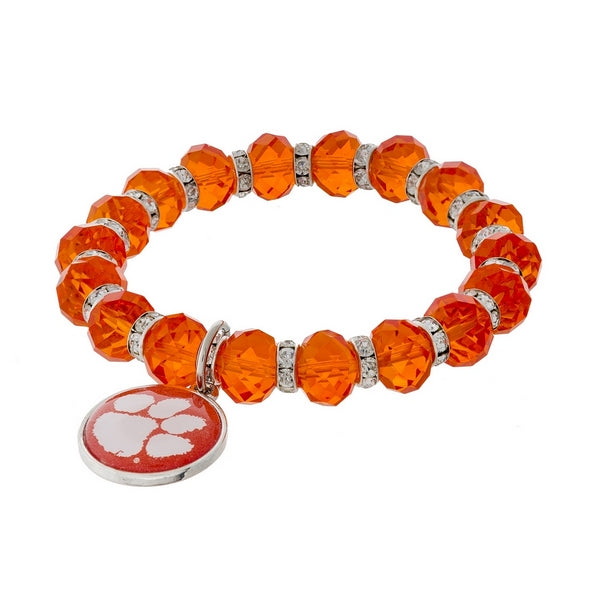 Clemson Stretch Bracelet - Fan Sparkle