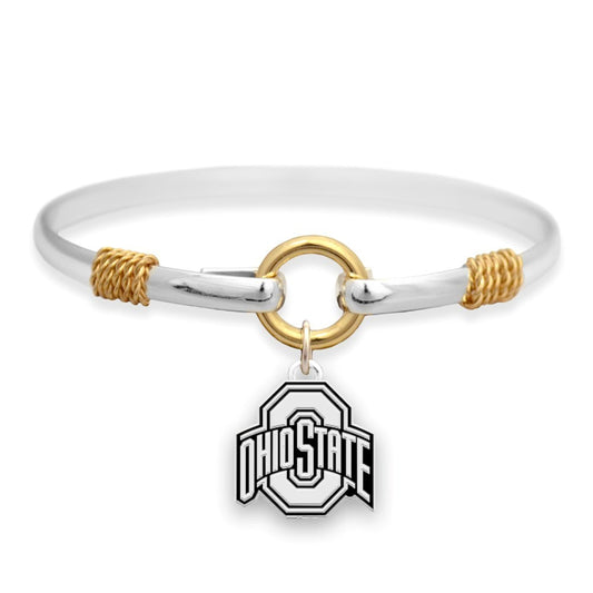 Ohio State Logo Bangle Bracelet - Fan Sparkle